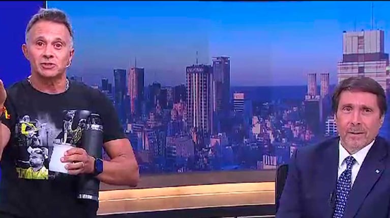 Sergio Lapegüe y Eduardo Feinmann (Foto: captura A24)