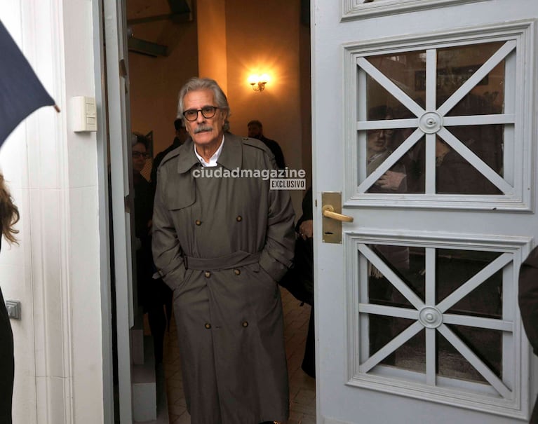Sergio Vainman en el último adiós a Jorge Maestro.  (Foto: Movilpress)