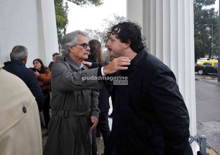 Sergio Vainman en el último adiós a Jorge Maestro.  (Foto: Movilpress)