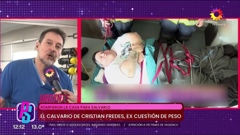 Sergio Verón habló de Christian Fredes (Foto: captura de eltrece).