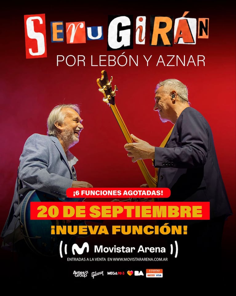 Serú Girán por Lebón y Aznar suma un séptimo Movistar Arena: la fecha del show (Foto de prensa)