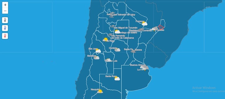 Servicio Meteorológico Nacional.