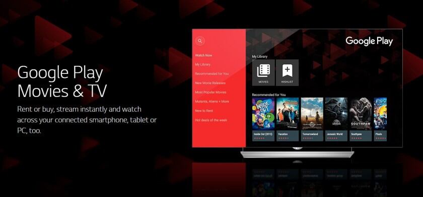 Servicios streaming y Google Play Movies & TV formaron un equipo