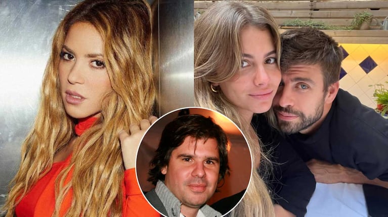 Shakira, Antonio de la Rúa, Gerard Piqué y Clara Chia (Fotos: Instagram)