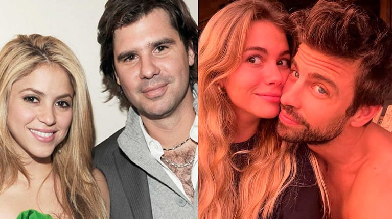 Shakira, Antonio de la Rúa, Gerard Piqué y Clara Chia (Fotos: Instagram)