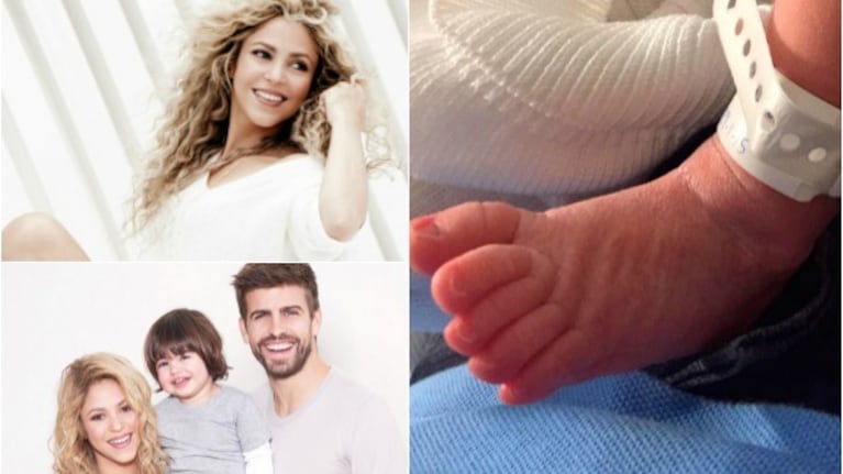 Shakira compartió con sus fans la primera foto de Sasha: su pequeño pie. (Foto: Twitter)