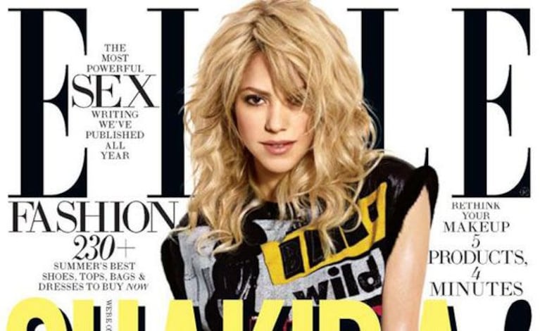 Shakira, diosa en la tapa de la revista Elle (Foto: Elle). 