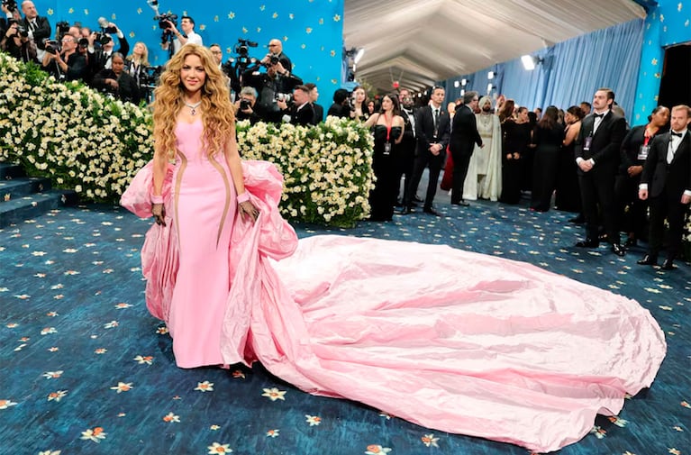 Shakira en la MET Gala 2025 (Foto: AFP).