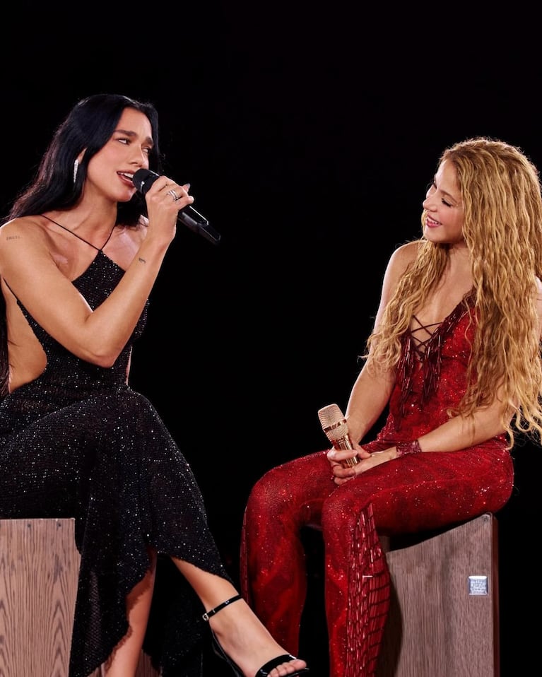 Shakira invitó al escenario de Madrid a Dua Lipa (Foto: Instagram @shakira)