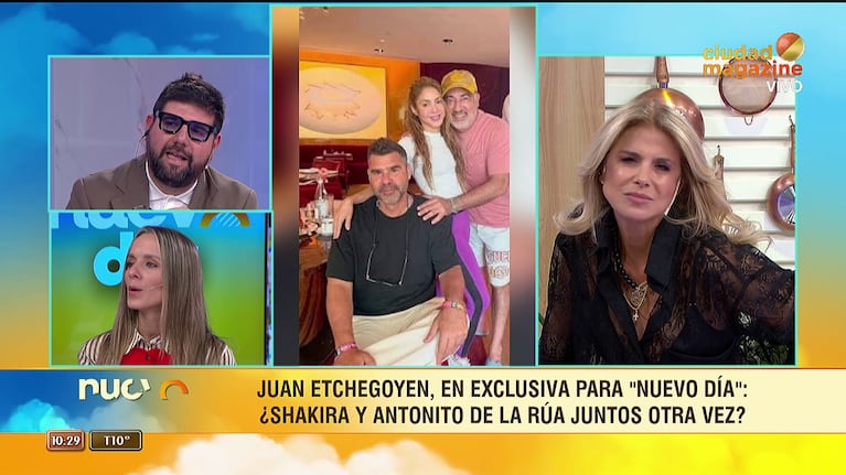 Shakira y Antonito de la Rúa con empresarios (Foto: captura de Ciudad Magazine).