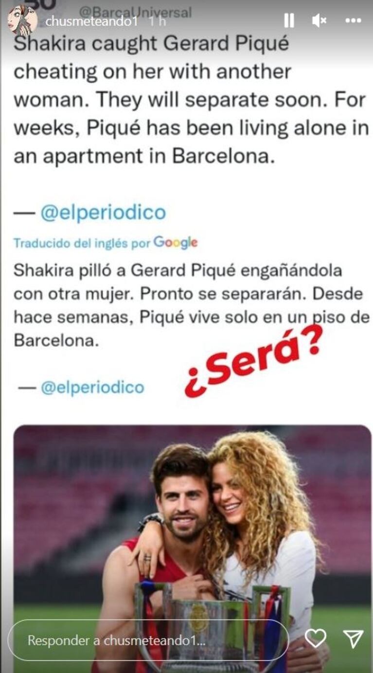 Shakira y Gerard Piqué en crisis: se habla de una infidelidad del futbolista y de separación