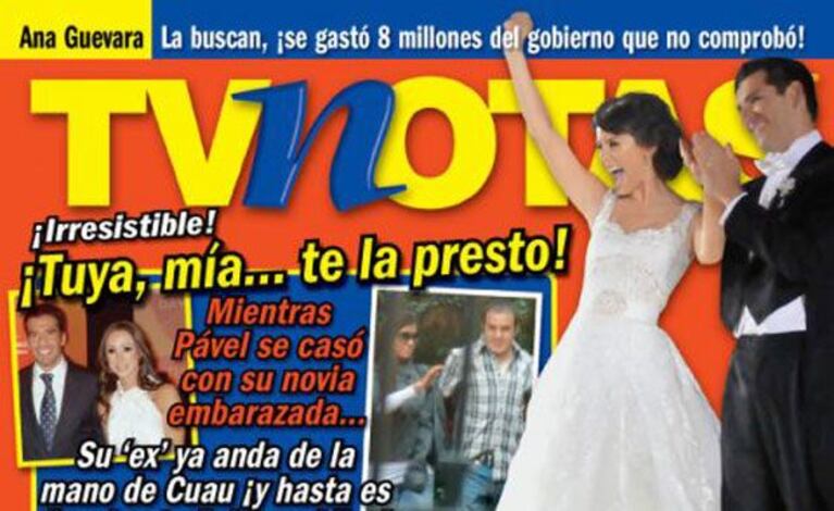 Shakira y Gerard Piqué en la tapa de la revista TVNotas (Foto: Web). 