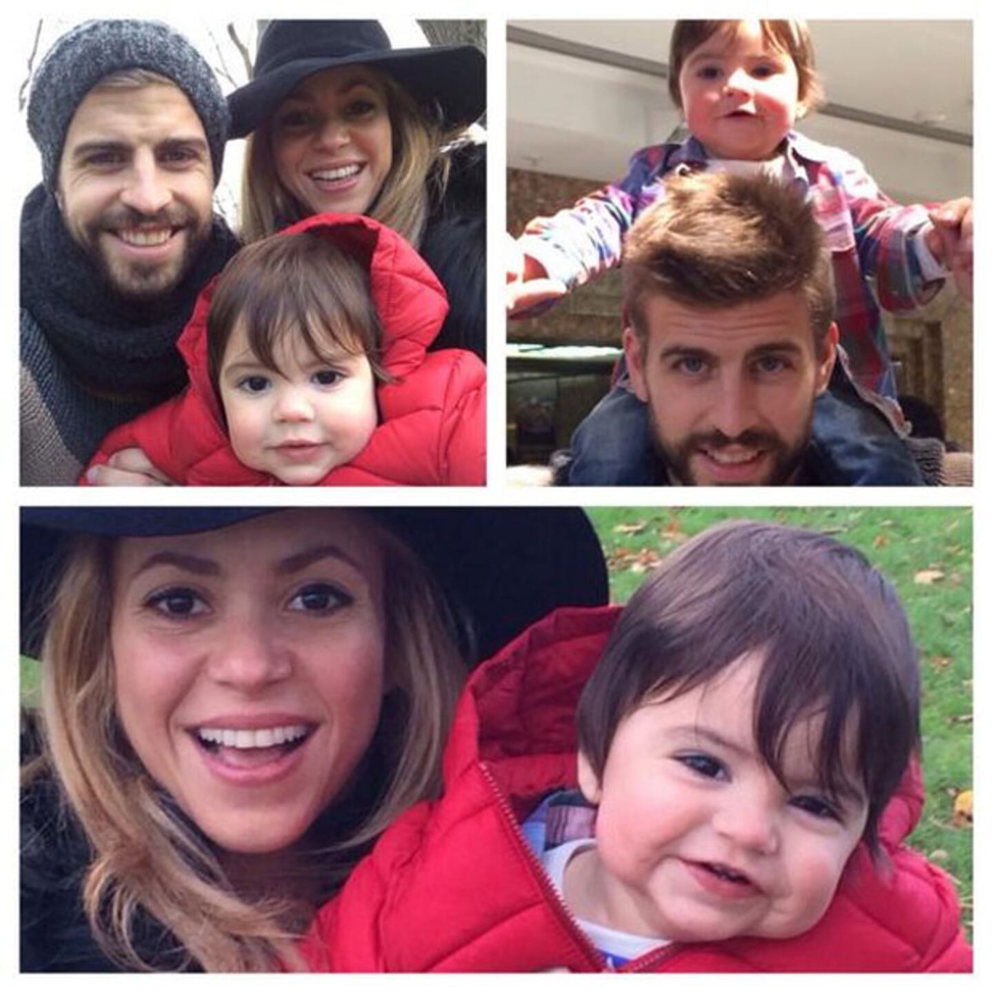 Shakira y Gerard Piqué niegan las versiones de separación con fotos junto a Milan. (Foto: @shakira)