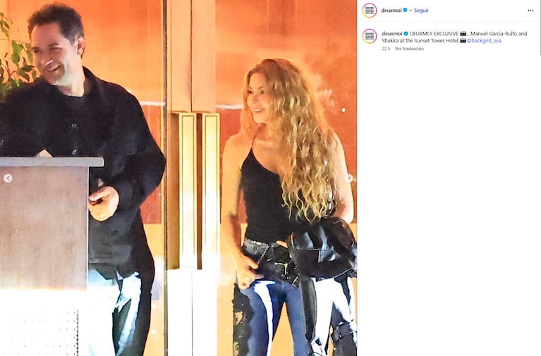 Shakira y Manuel García-Rulfo  (Foto: captura Instagram @deuxmoi)