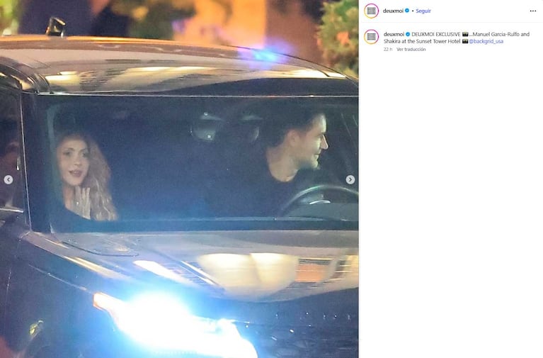Shakira y Manuel García-Rulfo  (Foto: captura Instagram @deuxmoi)