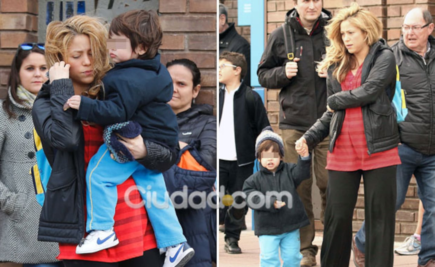 Shakira y su look híper relajado para buscar a su hijo en el jardín. (Foto: Grosby Group)