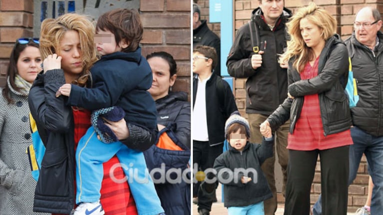 Shakira y su look híper relajado para buscar a su hijo en el jardín. (Foto: Grosby Group)
