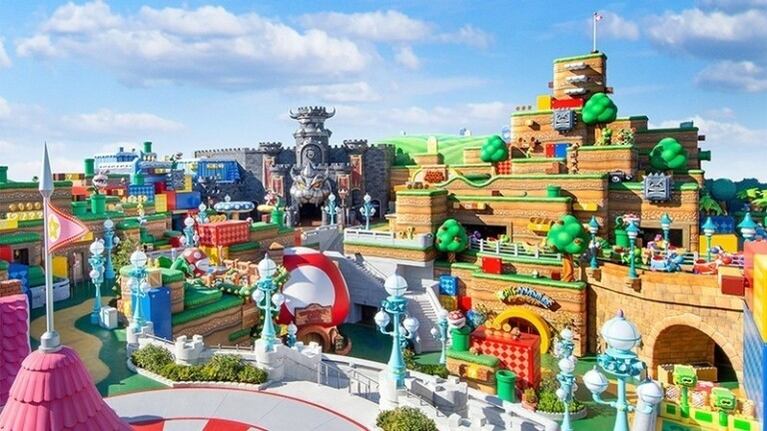 Shigeru Miyamoto inaugura Super Nintendo World, el parque temático ambientado en los videojuegos de Nintendo. Foto:DPA.