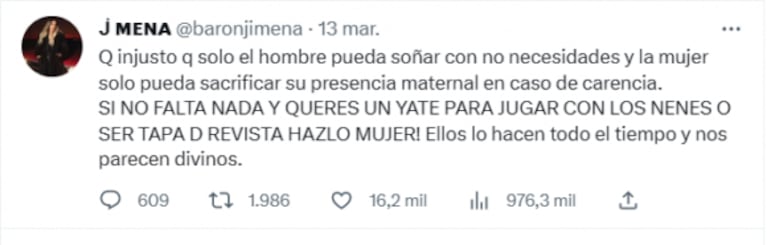 "Si fuera Romino, nadie diría nada": Jimena Barón defendió a Romina de Gran Hermano por el tema de sus hijas