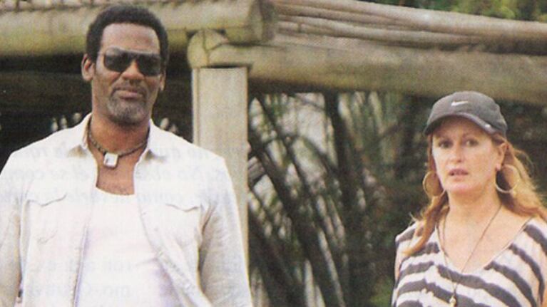 Silvana Suárez y su novio afroamericano, Jack. (Foto: revista Pronto)