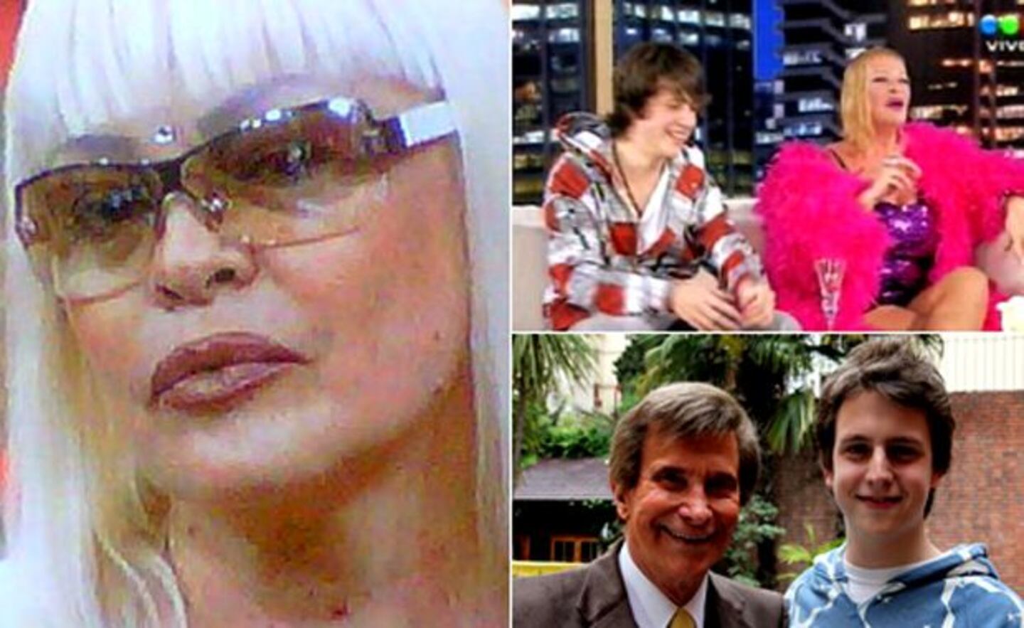 Silvia Süller lleva a su hijo Christian a la Justicia. (Fotos: Captura TV, AgusRey, La Nación)