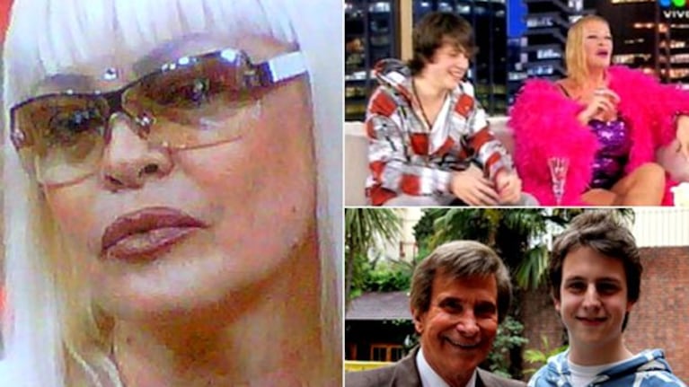 Silvia Süller lleva a su hijo Christian a la Justicia. (Fotos: Captura TV, AgusRey, La Nación)