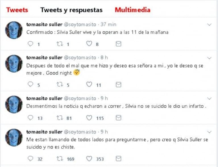 Silvia Süller sufrió un infarto agudo de miocardio y fue internada de urgencia