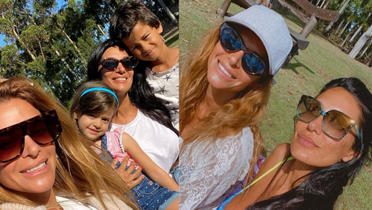 Silvina Escudero compartió el álbum de fotos de su escapada a Uruguay para visitar a Vanina y sus hijos.