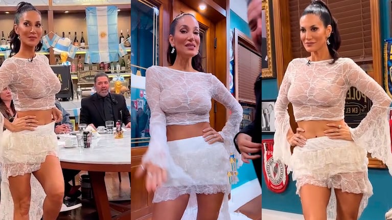 Silvina Escudero impactó en Polémica en el Bar con su look de novia súper sexy (captura de Instagram)