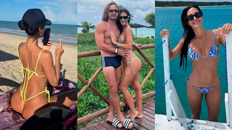 Silvina Escudero incendió las playas de Brasil: bikinis "total trend" y relax junto a su marido (Foto de Instagram @escuderosilvina)