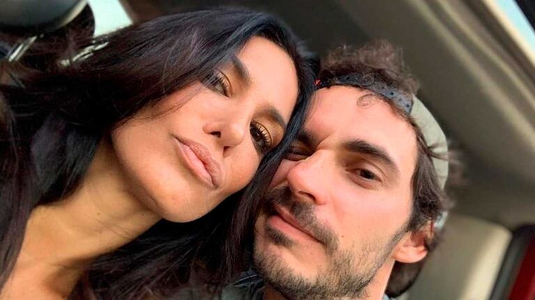 Silvina Escudero y Federico, su marido.