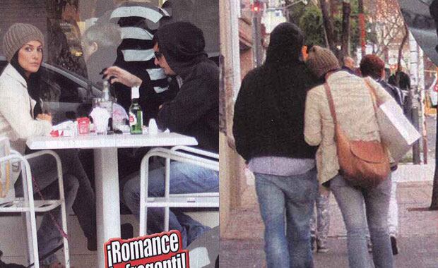 Silvina Escudero y Martín Amestoy, muy cerca (Fotos: Paparazzi). 