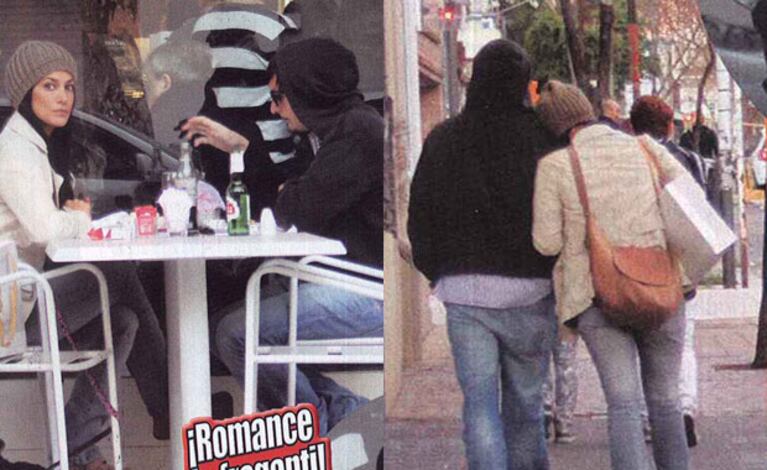 Silvina Escudero y Martín Amestoy, muy cerca (Fotos: Paparazzi). 