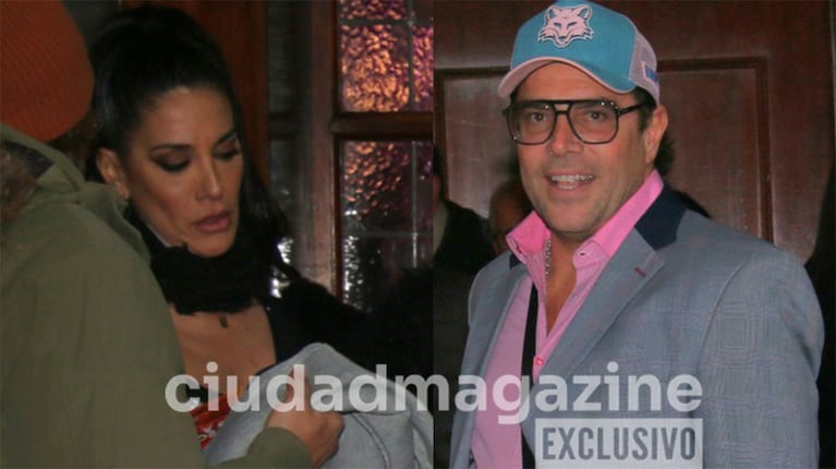 Silvina Escudero y Matías Alé se cruzaron en el teatro (Fotos: Movilpress).