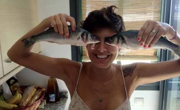 Silvina Luna cocinando en Ibiza. (Foto: Blog de Silvina Luna)