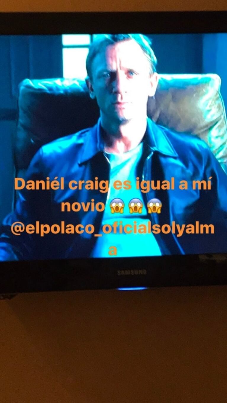 Silvina Luna comparó al Polaco con un súper galán de Hollywood: "Daniel Craig es igual a mi novio"