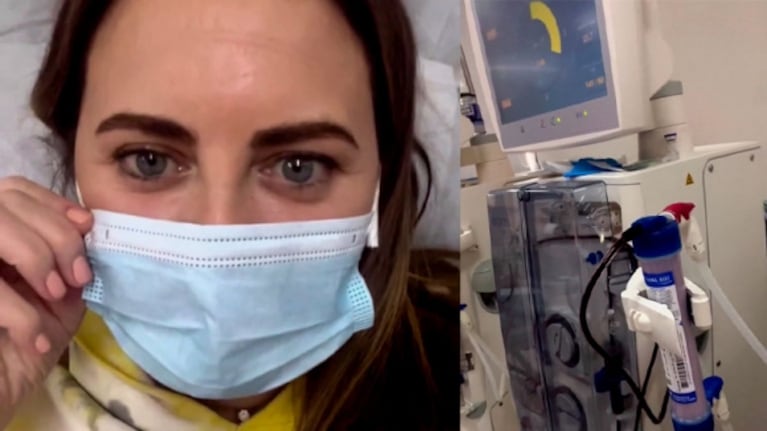 Silvina Luna compartió un video de su rutina de diálisis: "Sin esta máquina no viviría"