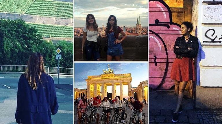 Silvina Luna, de recorrida por Alemania con su amiga María Eugenia Alonso. (Foto: Instagram)