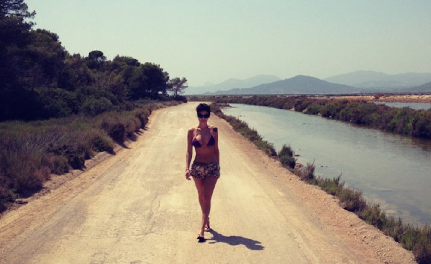 Silvina Luna en Ibiza. (Foto: silvinalunaweb.tumblr.com)
