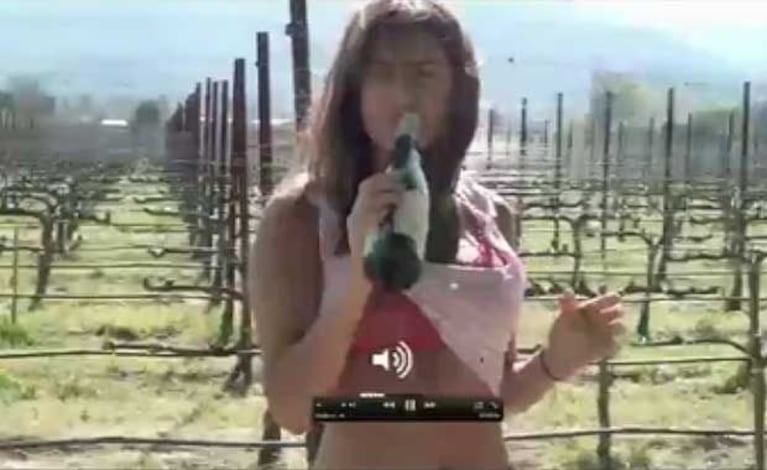 Silvina Luna, en una imagen del comienzo del video. (Imagen: Web)