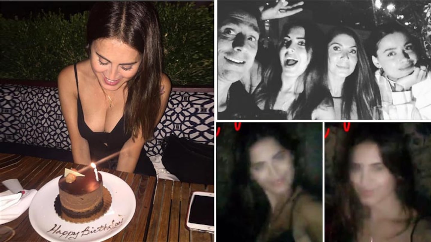 Silvina Luna festejó su cumpleaños con amigos en Nueva York con un súper escote. Foto: Web