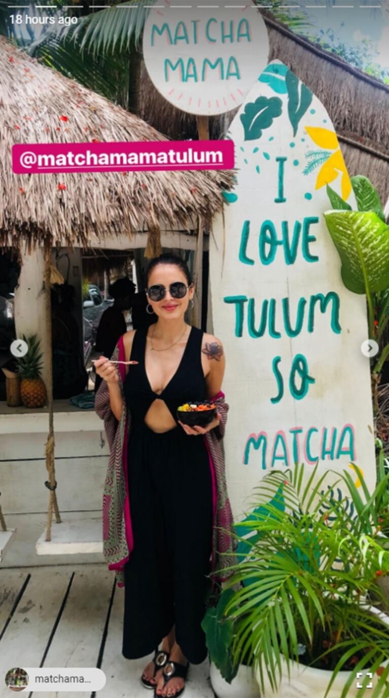 Silvina Luna, las fotos de su retiro espiritual en las increíbles playas mexicanas de Tulum