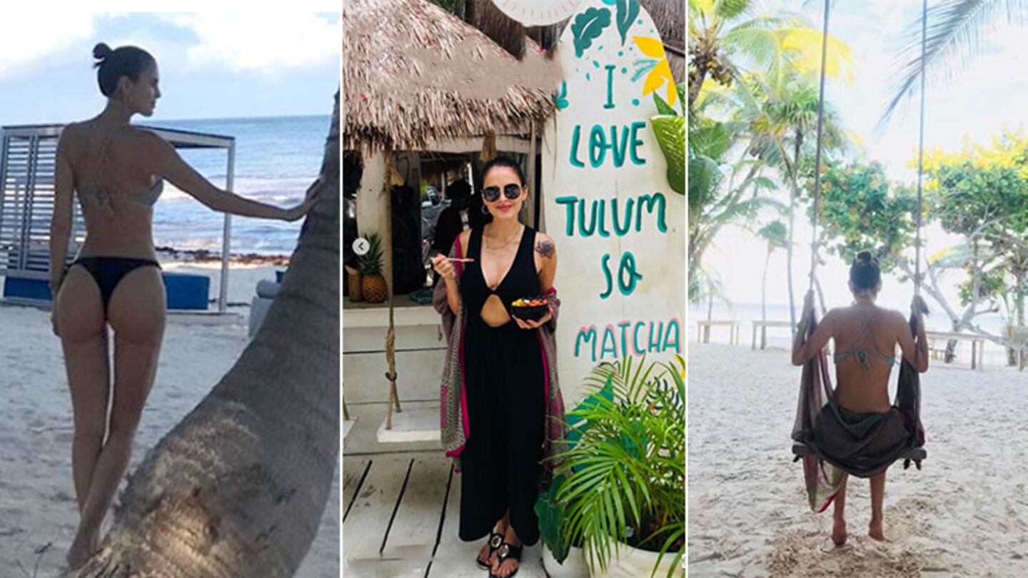 Silvina Luna, las fotos de su retiro espiritual en las increíbles playas mexicanas de Tulum