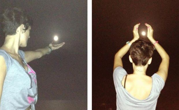 Silvina Luna, luego de disfrutar de una cena en la playa con amigos. (Foto: Blog de Silvina Luna)