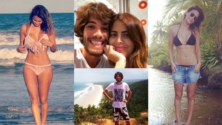 Silvina Luna y Manuel Desrets, enamorados en Brasil (Fotos: Instagram).