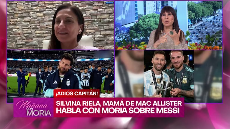 Silvina Riela habló en La Mañana con Moria de la despedida de Lionel Messi (Foto: captura de eltrece).