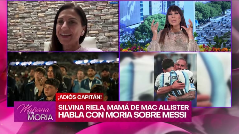 Silvina Riela habló en La Mañana con Moria de la despedida de Lionel Messi (Foto: captura de eltrece).