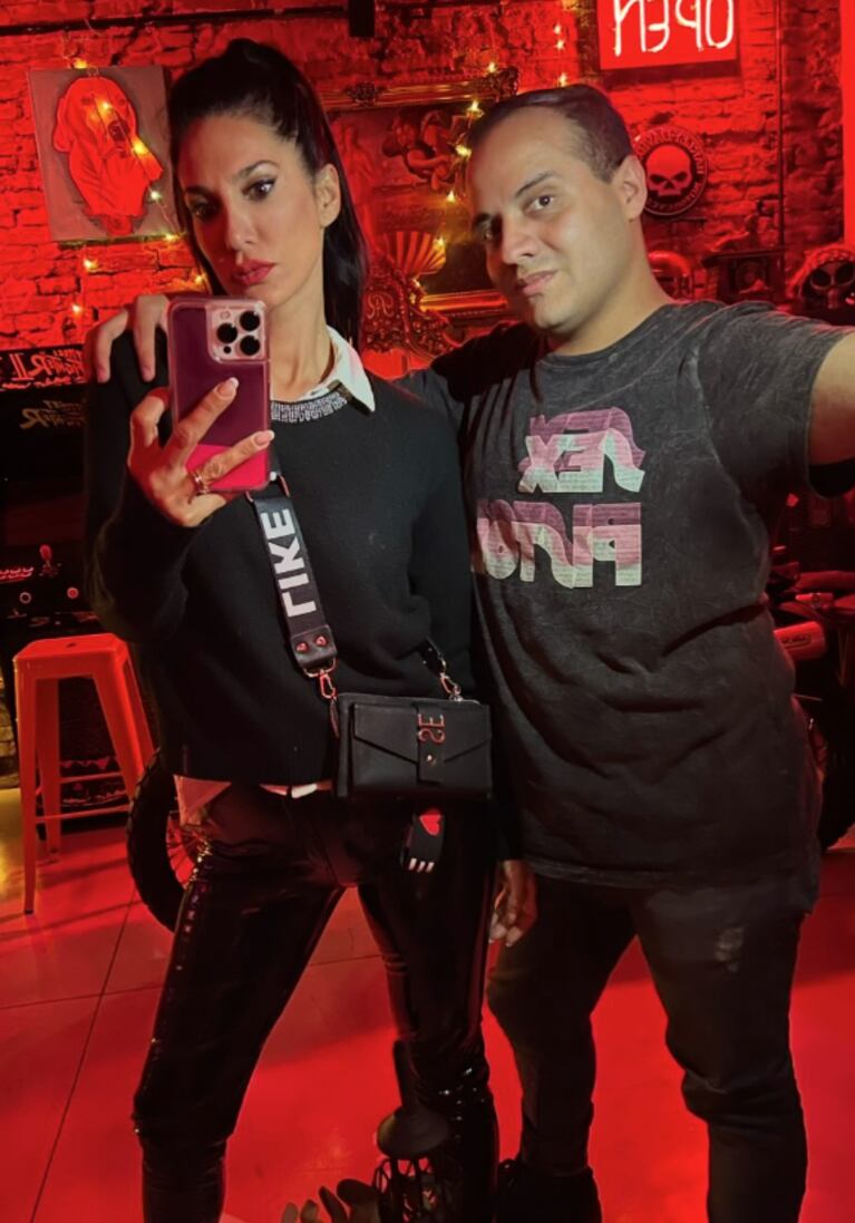 Silvina y Cory, su amigo que falleció.