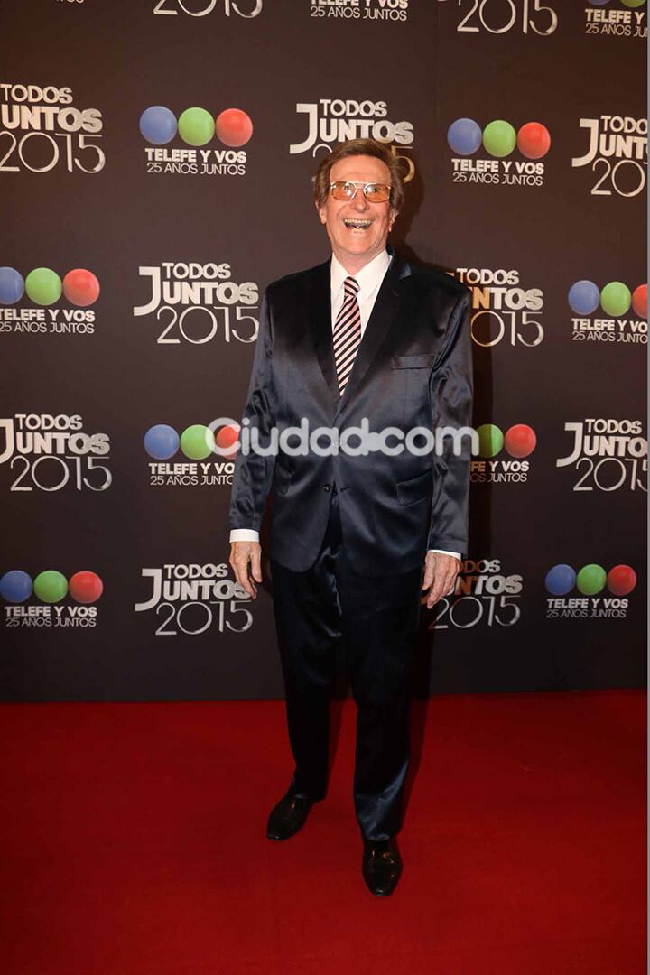 Silvio Soldán, en la fiesta de Telefe. (Foto: Movilpress)