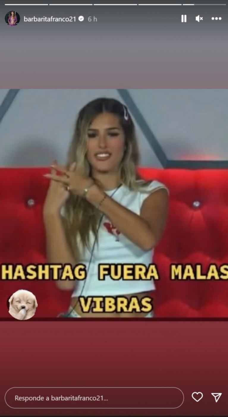 Sin ropa, Barby Franco mostró su panza de embarazada y se cruzó con un seguidor que la fulminó